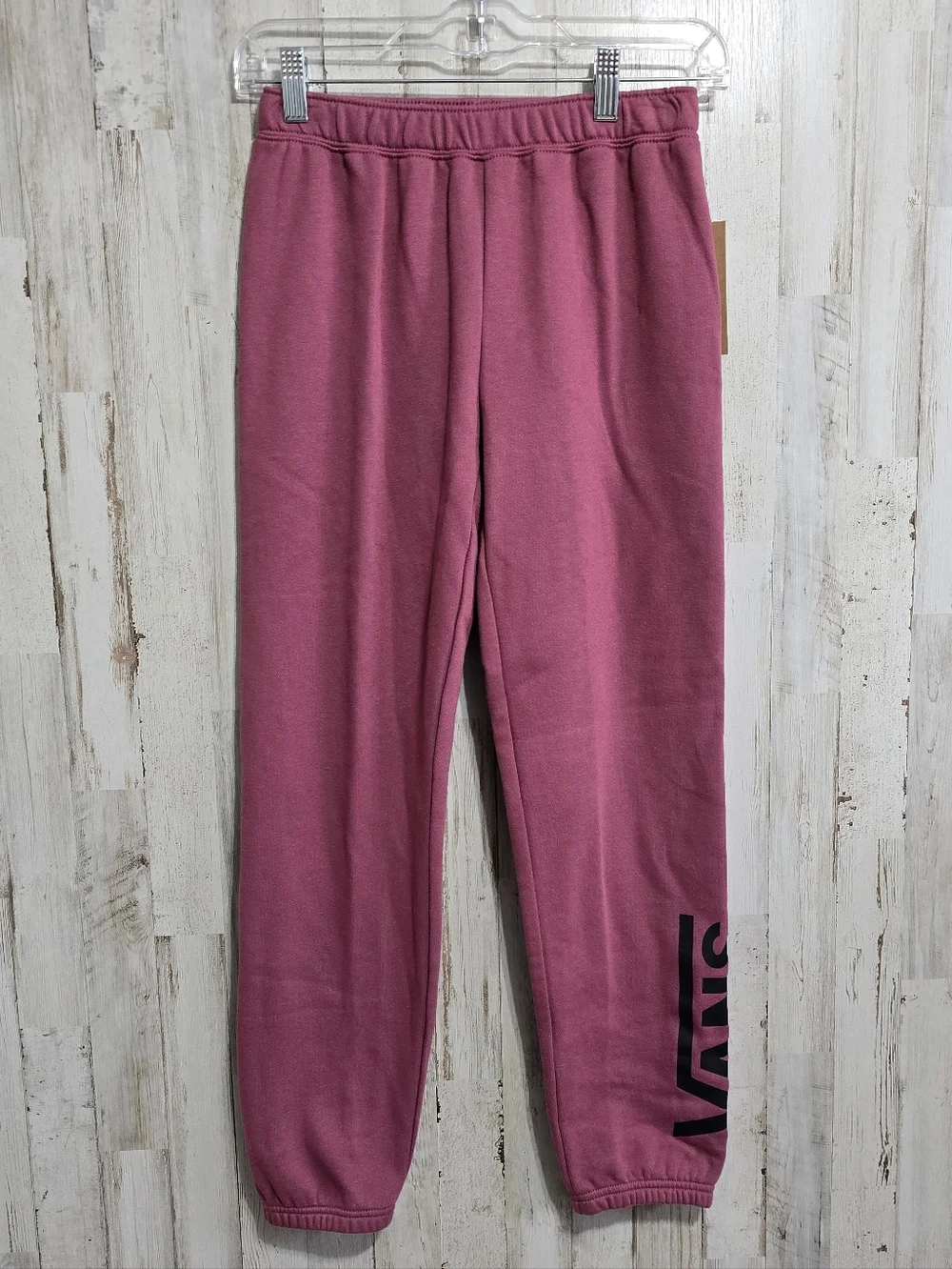 Vans Pink Black Kids Flying V Graphic Joggers Size Large